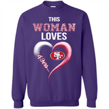 This Woman love 49ers NFL football team - Sweatshirt