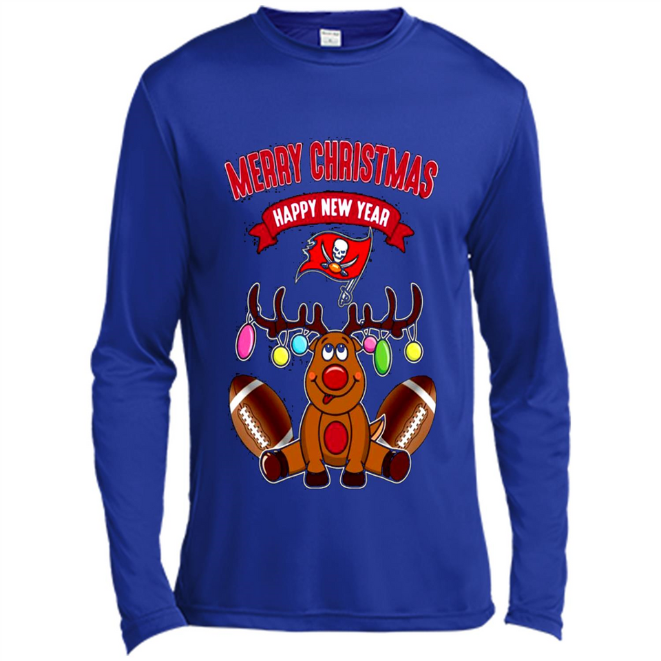 Tampa Bay Buccaneers NFL Reindeer Funny Merry Christmas And Happy New Year