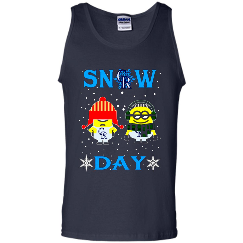Snow Day Shirt For Colorado Rockies Vs Minion Fans pingpong