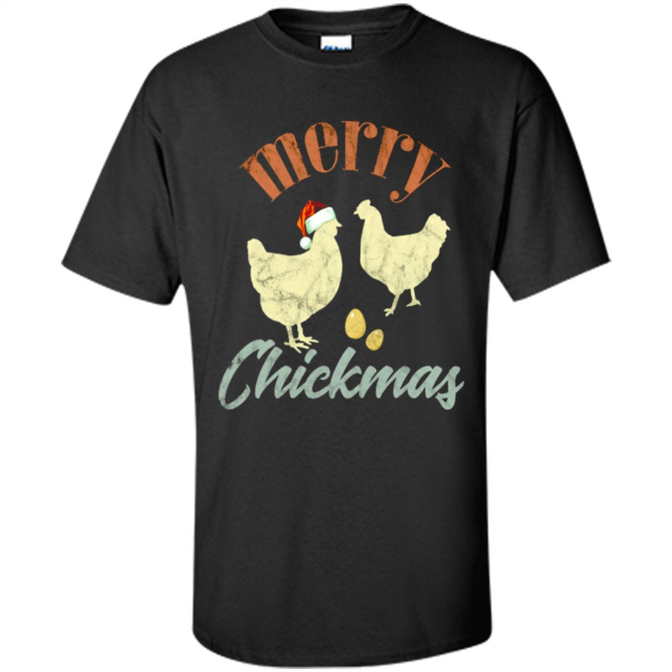 Christmas Chicken Vintage Shirt Funny Santa Hen Farmer Lover - Shirt