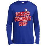 Funny Christmas Clothes - Santas Favorite Chef - Canvas Long Sleeve T-Shirt
