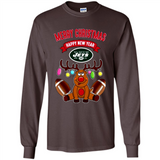 New York Jets NFL Reindeer Funny Merry Christmas And Happy New Year