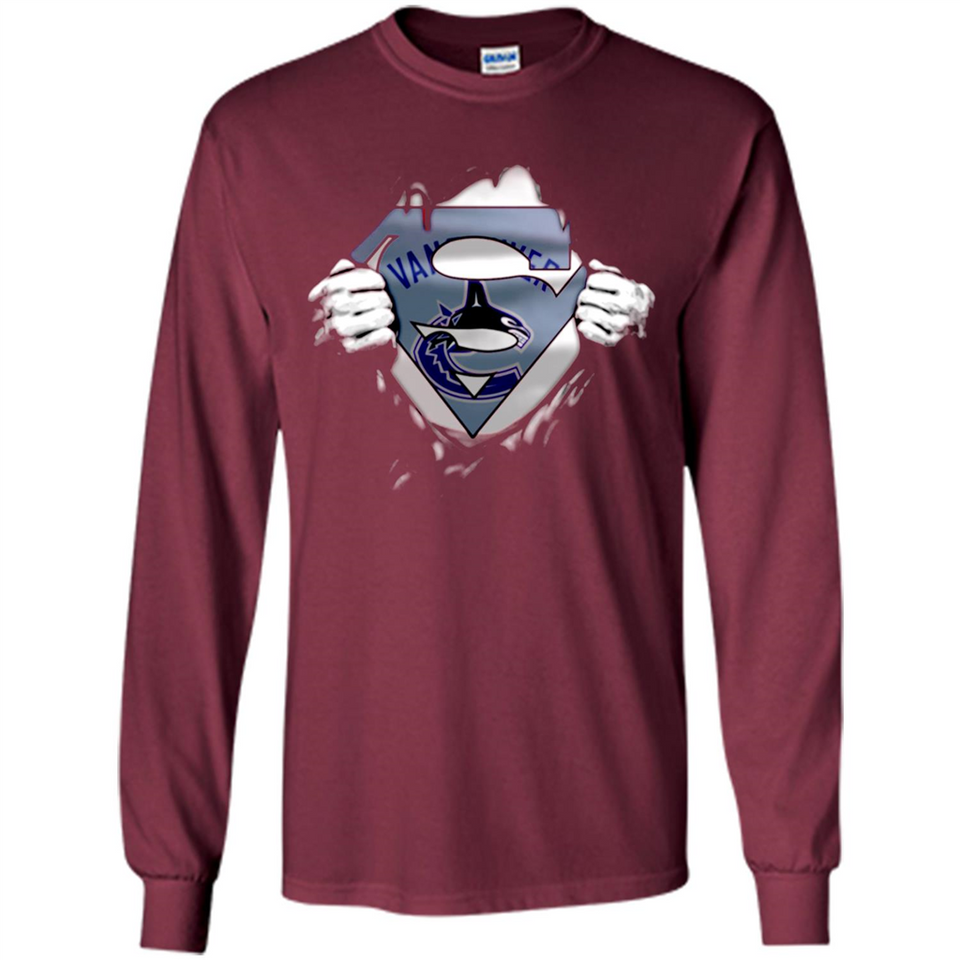 Vancouver Canucks And Superman Fans - Long Sleeve T-Shirt