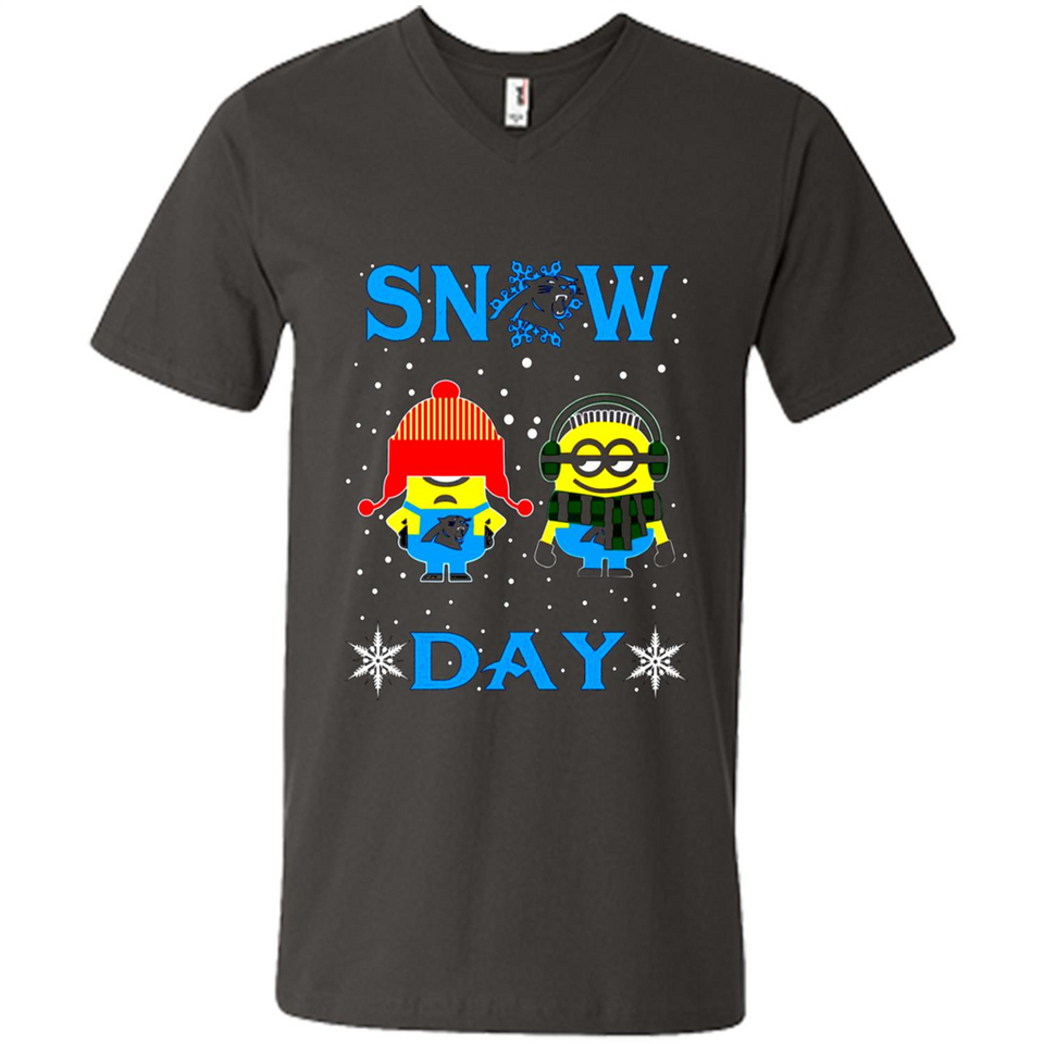 Snow Day Shirt For Carolina Panthers Vs Minion Fans pingpong