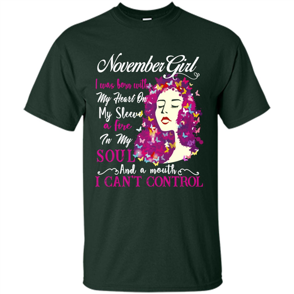 November Butterfly Girl - Shirt