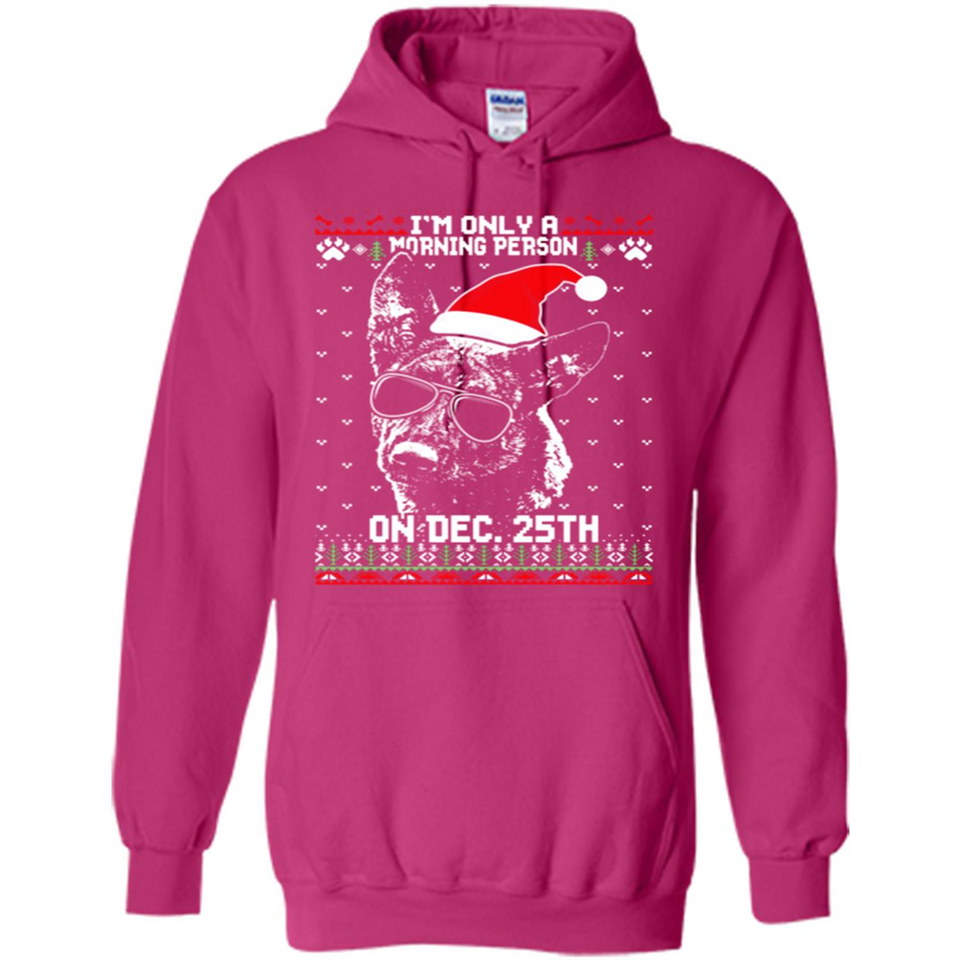 Morning Person Dutch Shepherd Funny Xmas - Hoodie