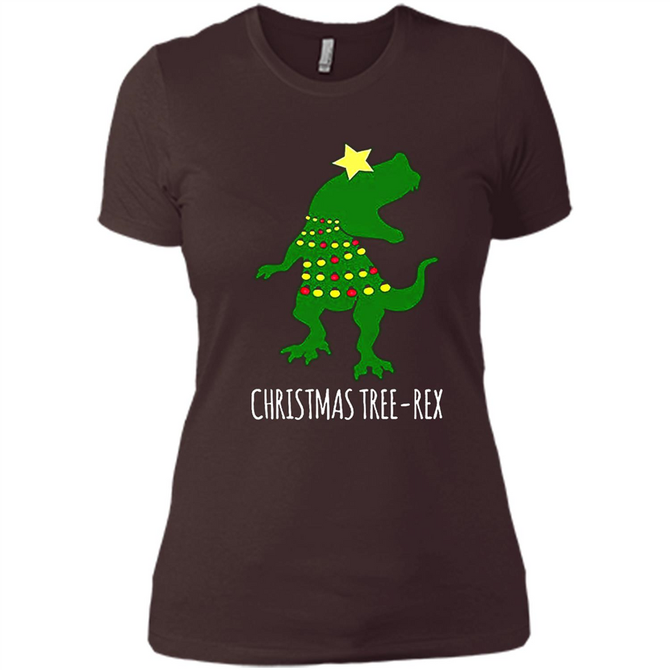 Christmas Tree Rex - Ladies' Boyfriend T-Shirt