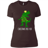 Christmas Tree Rex - Ladies' Boyfriend T-Shirt