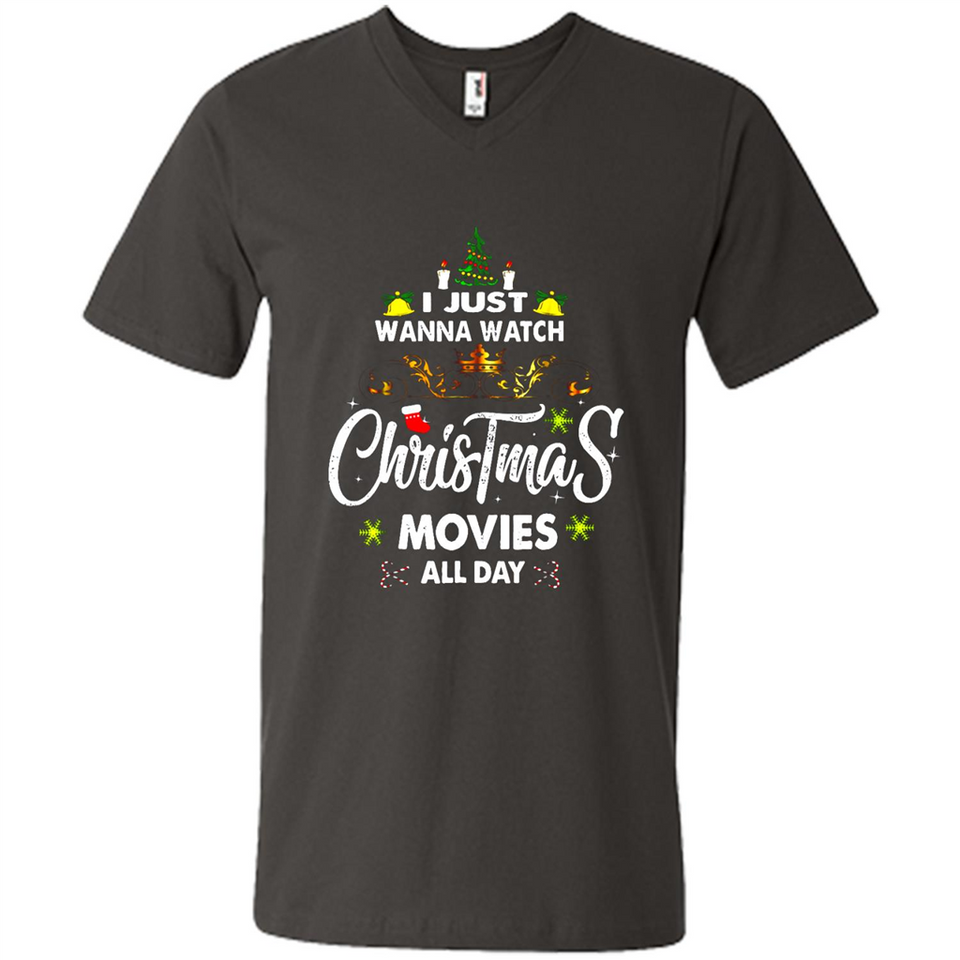 Funny Christmas Movie Shirt, Christmas Movies - Men's V-Neck
