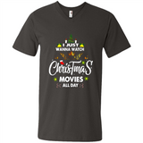 Funny Christmas Movie Shirt, Christmas Movies - Men's V-Neck
