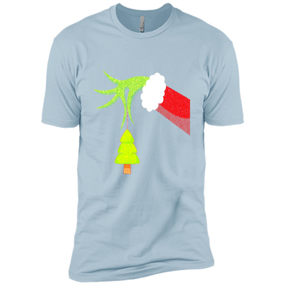 Funny Grinch Hand Holding Christmas Tree Ornament Christmas PING PONG