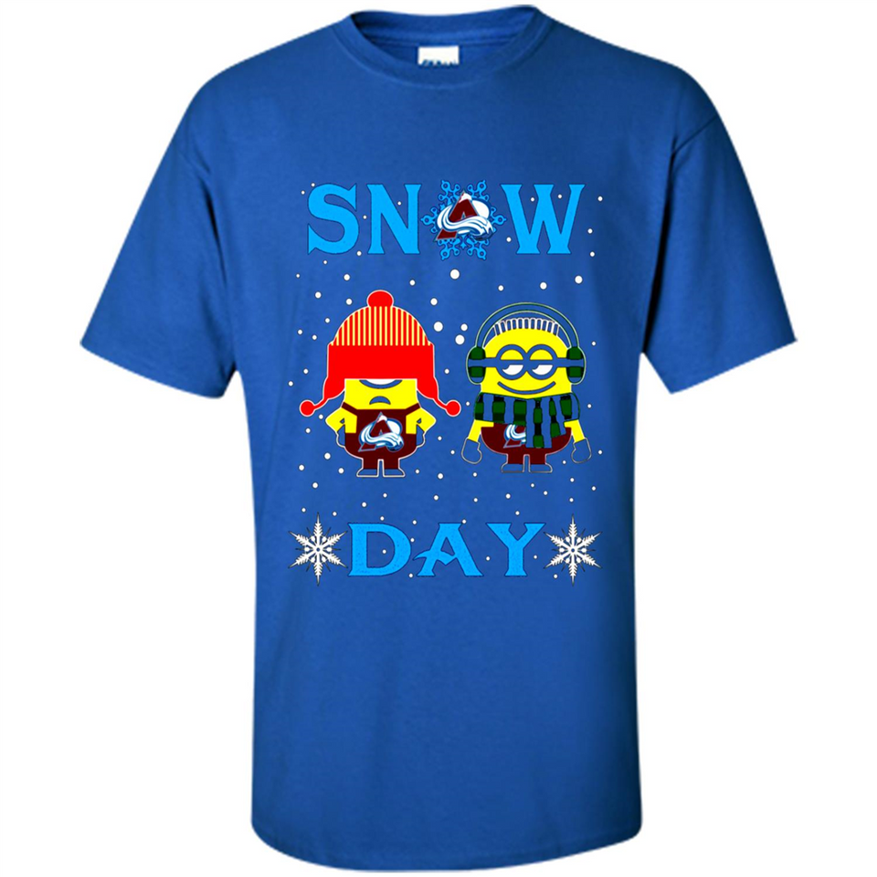 Snow Day Shirt For Colorado Avalanche Vs Minion Fans pingpong