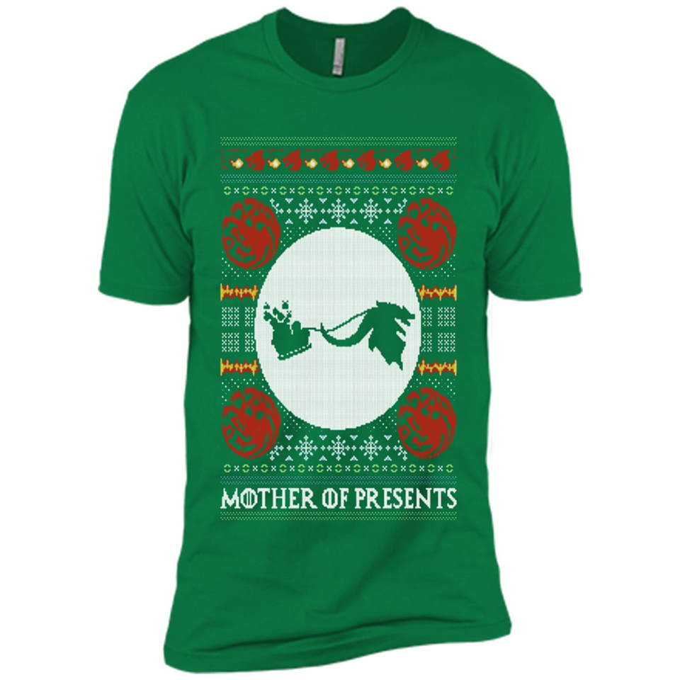 Mother Of Presents – Game of Thrones ugly christmas sweater - Premium Short Sleeve T-Shirt