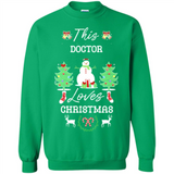This Doctor Loves Christmas Tree Shirt with Snowman