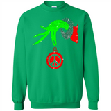 Christmas The Grinch Hand Holding Hippie Ornament - Sweatshirt