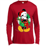 Mickey Mouse Merry Christmas Disney Sweatshirt - Canvas Long Sleeve T-Shirt