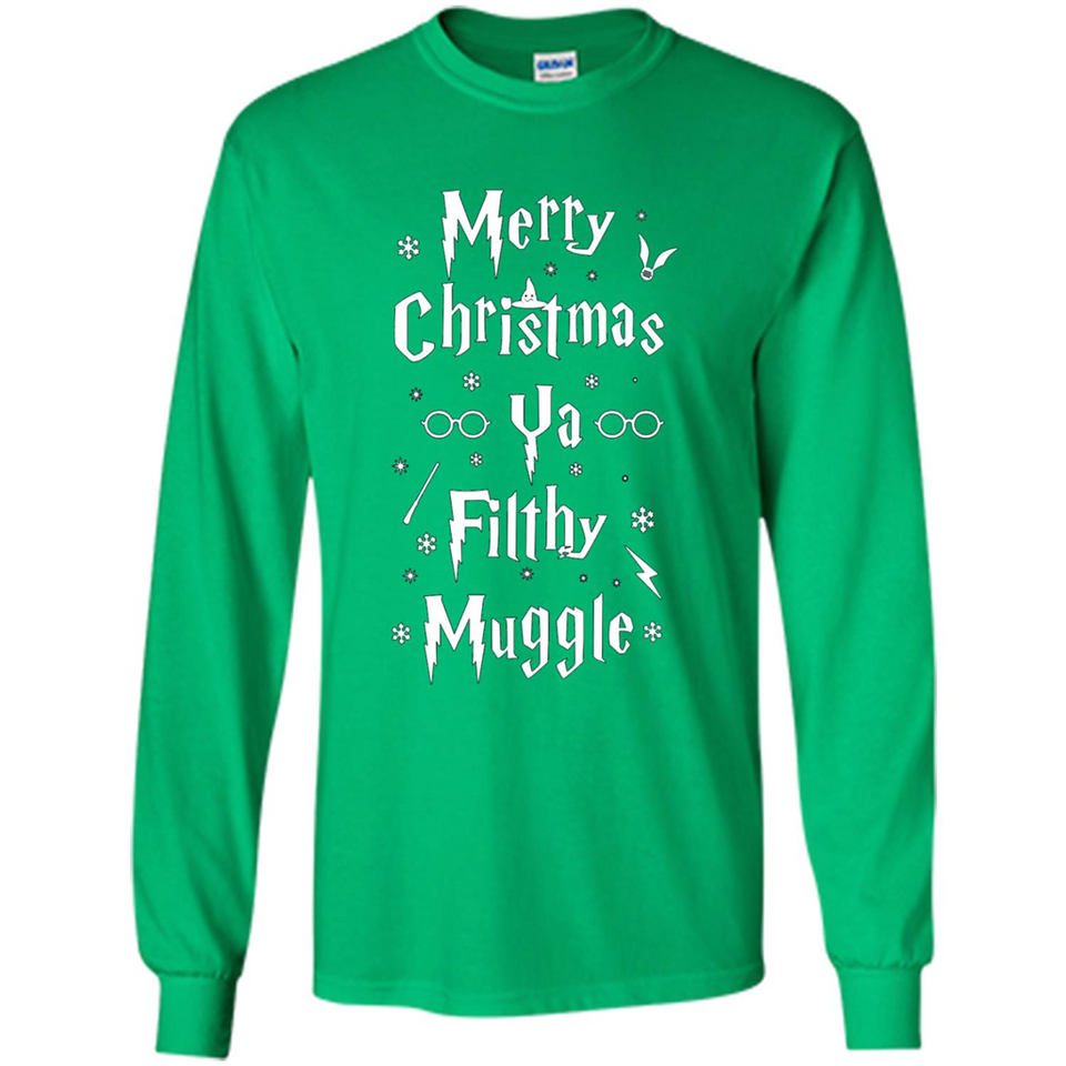 Merry Christmas Ya Filthy Muggle Christmas Sweatshirt PINGPONG