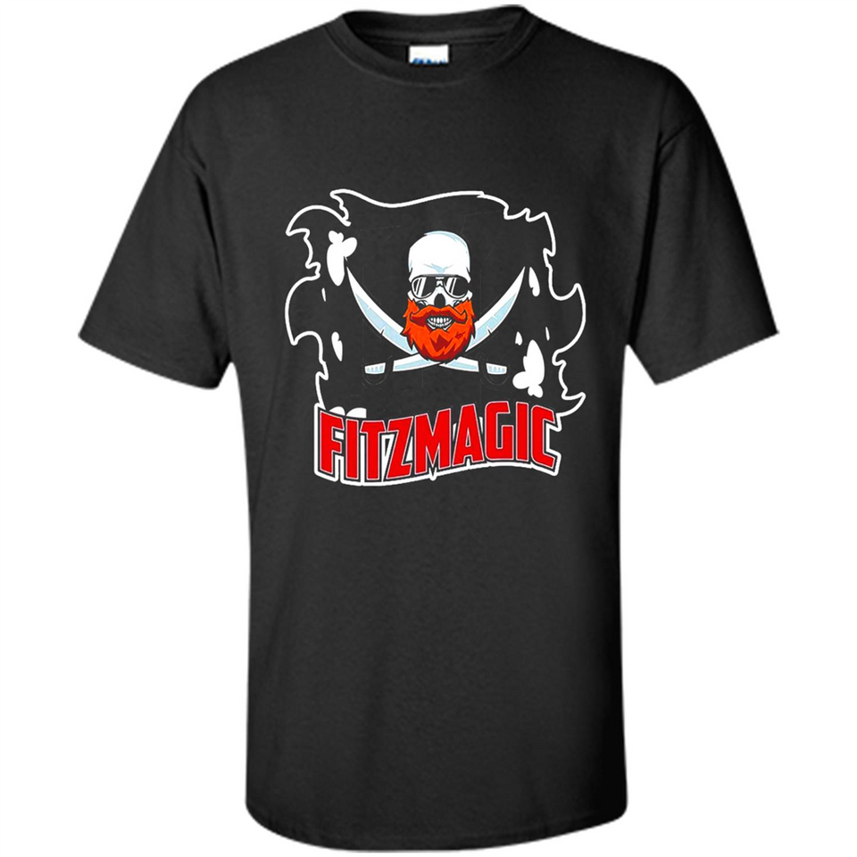 Order Fitzmagic T-Shirt Ryan Fitzpatrick Beard Skull Football Tampa Florida PINGPONG