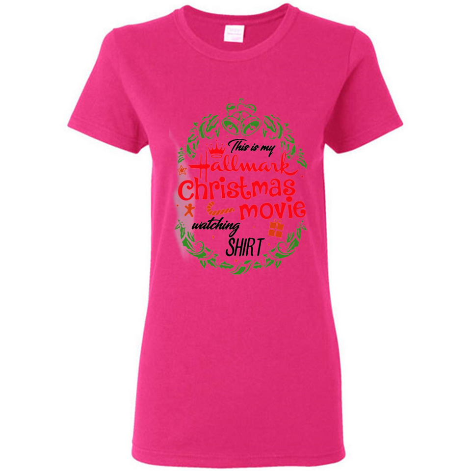This is My Hallmark-Christmas Movies Watching Sporty T-Shirt - Ladies Short-Sleeve