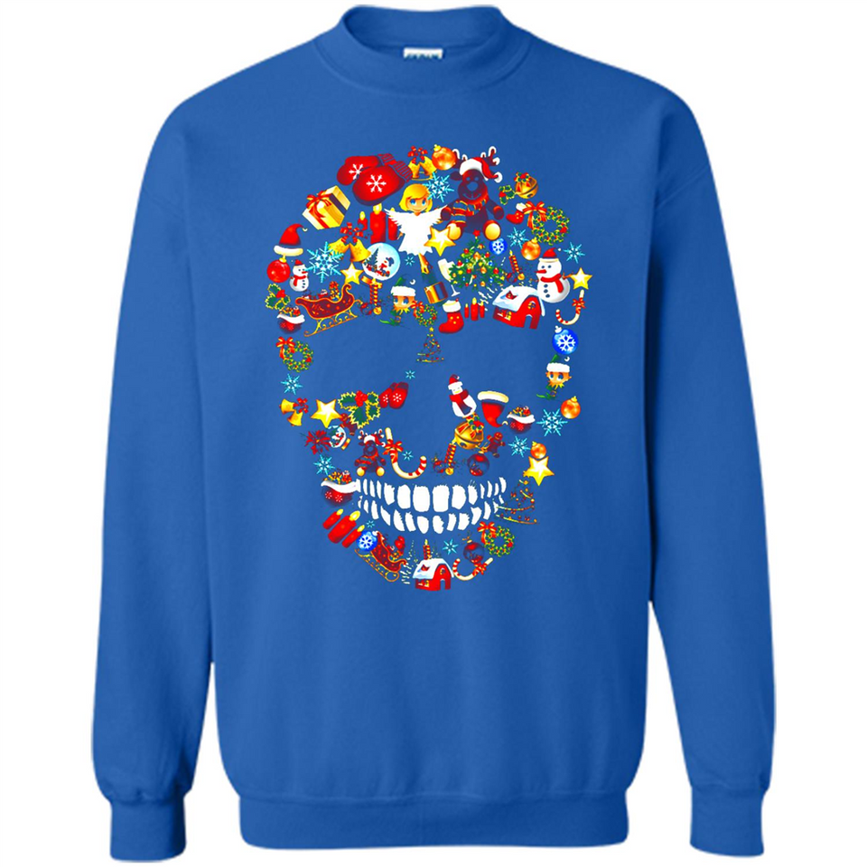 Skull Christmas Decorations Merry Xmas T-Shirt - Sweatshirt