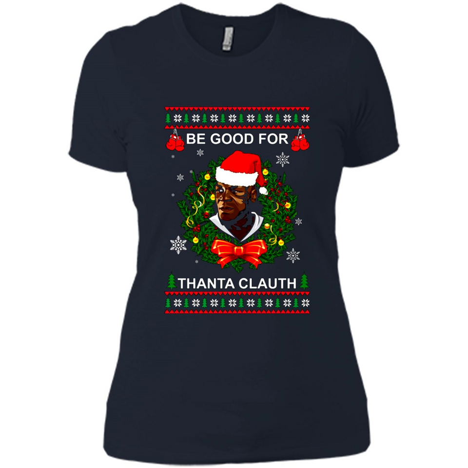 Mike Tyson Thanta Clauth Santa Claus Christmas sweater PINGPONG