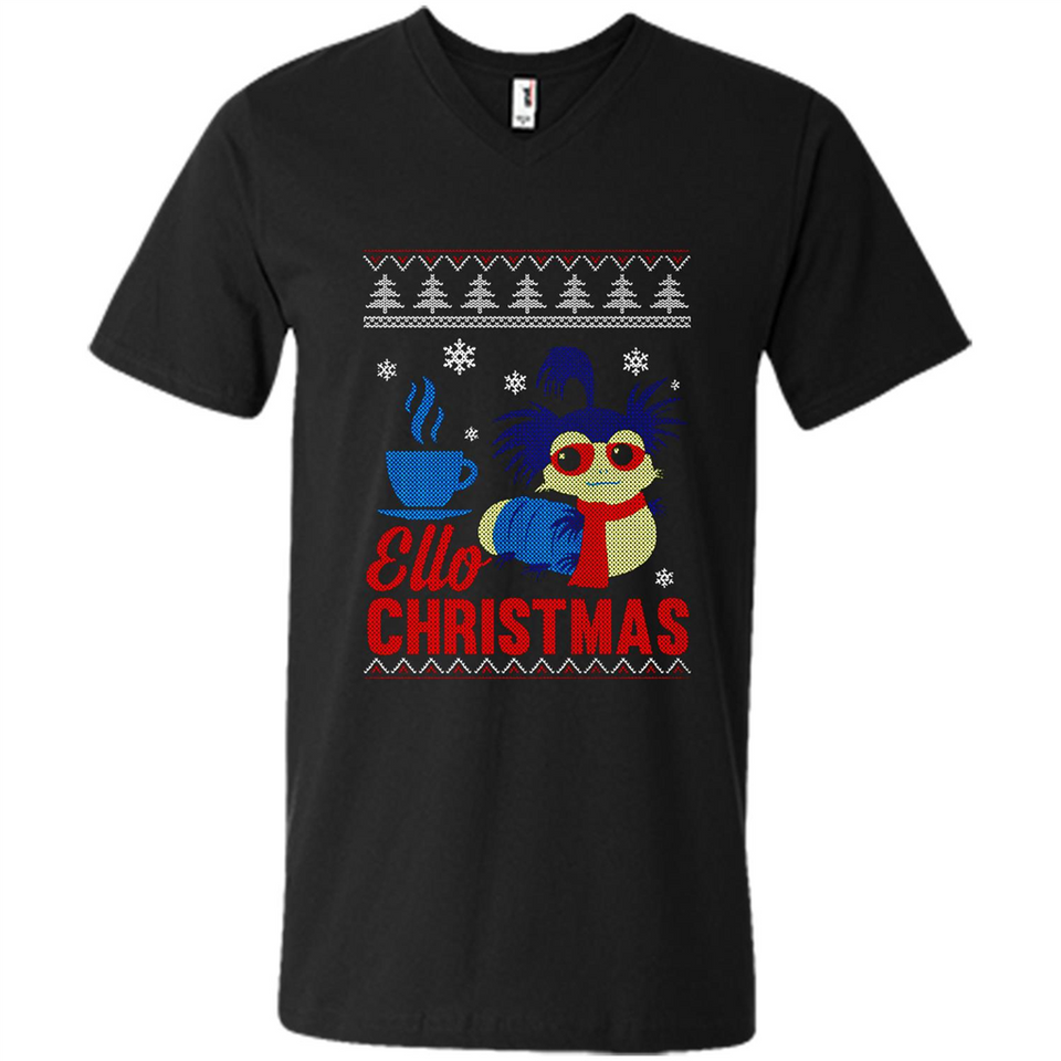 Christmas Ugly Sweater Ello Christmas - Men's V-Neck