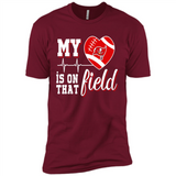 Tampa Bay Buccaneers Football My Heart is on that Field - Premium Short Sleeve T-Shirt