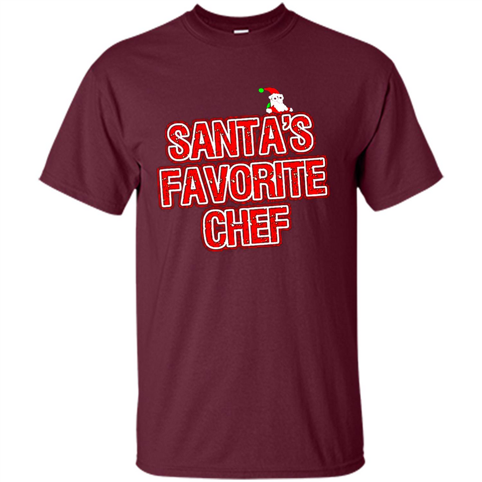 Funny Christmas Clothes - Santas Favorite Chef - Shirt