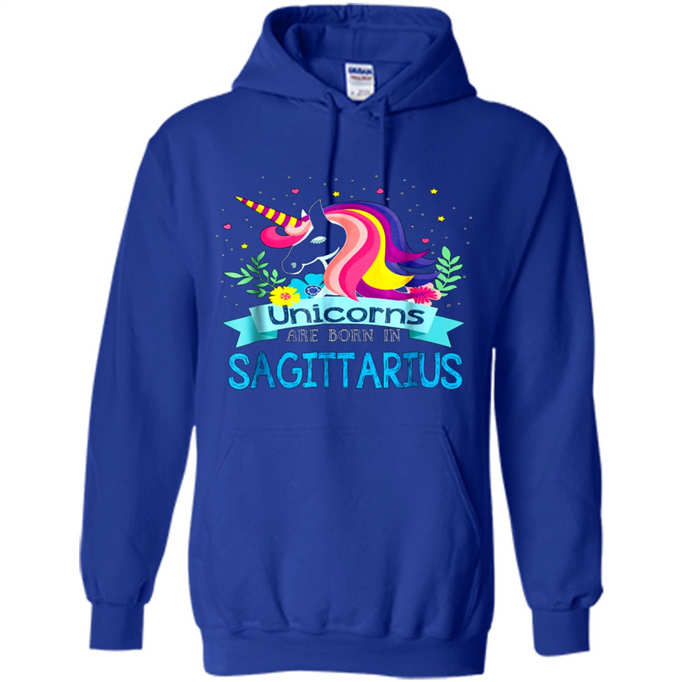 Unicorns are born in Sagittarius Birthday Rainbow Custom Ultra Cotton