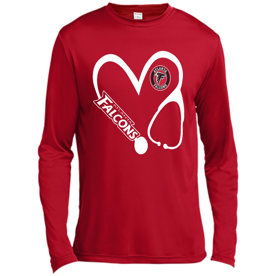 Stethoscope Heart Love Atlanta Falcons For Football Lovers