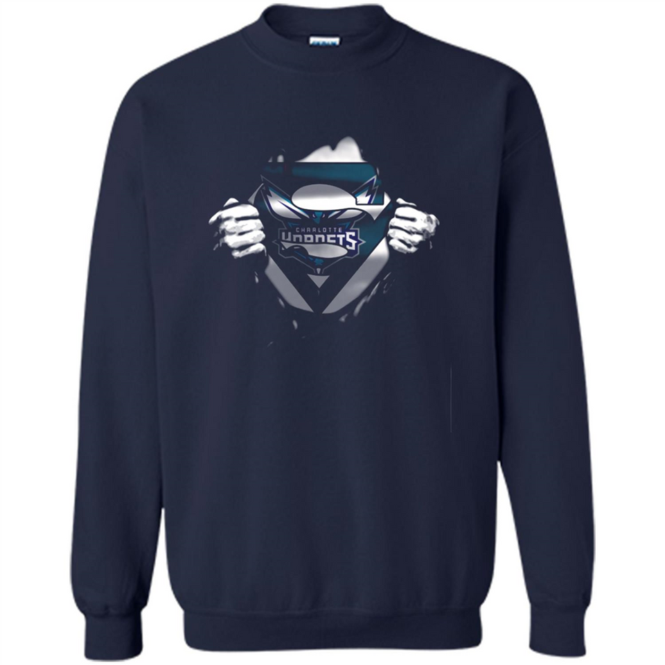 Charlotte Hornets And Superman Fans - Sweatshirt