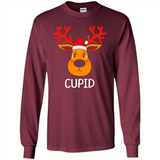 Cupid Santa Claus Funny Xmas Holiday T-Shirt - Long Sleeve T-Shirt