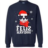 Feliz Navidog Boston Terrier Dog Ugly Xmas Sweater PING PONG