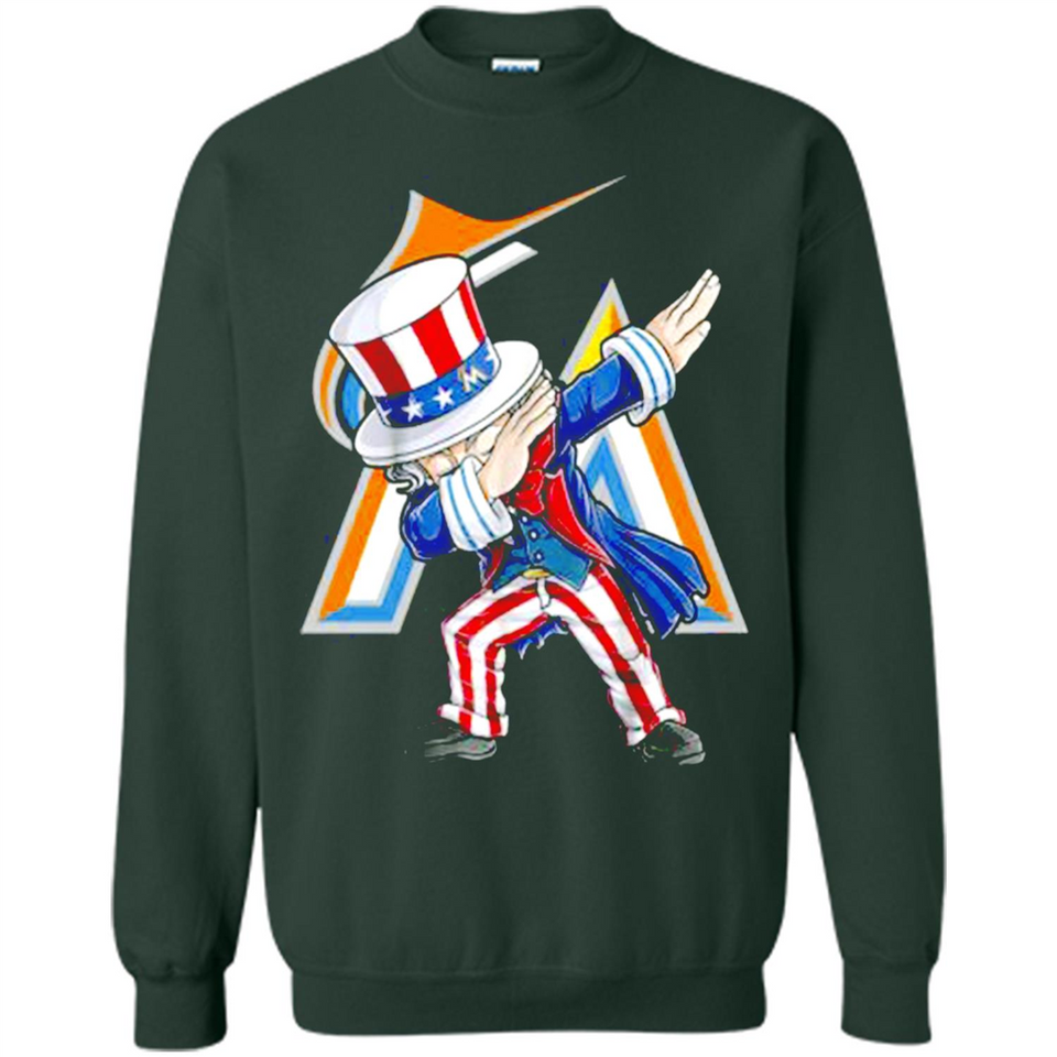 MLB MIAMI MARLINS UNCLE SAM DABBING INDEPENDENCE DAY