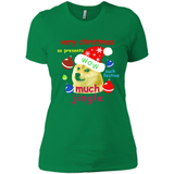 Christmas Doge Meme Shirts Funny Santa Shiba Inu Dog - Ladies' Boyfriend T-Shirt