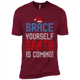 Brace Yourself Santa is coming Christmas - Premium Short Sleeve T-Shirt