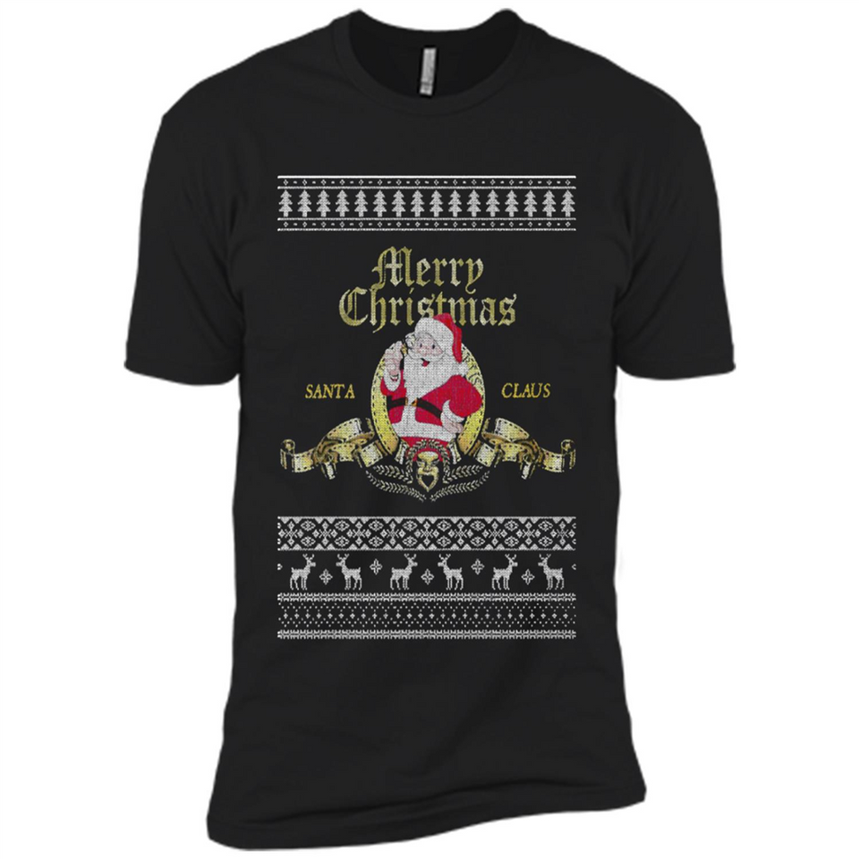Christmas Santa Goldwyn Mayer Logo - Premium Short Sleeve T-Shirt