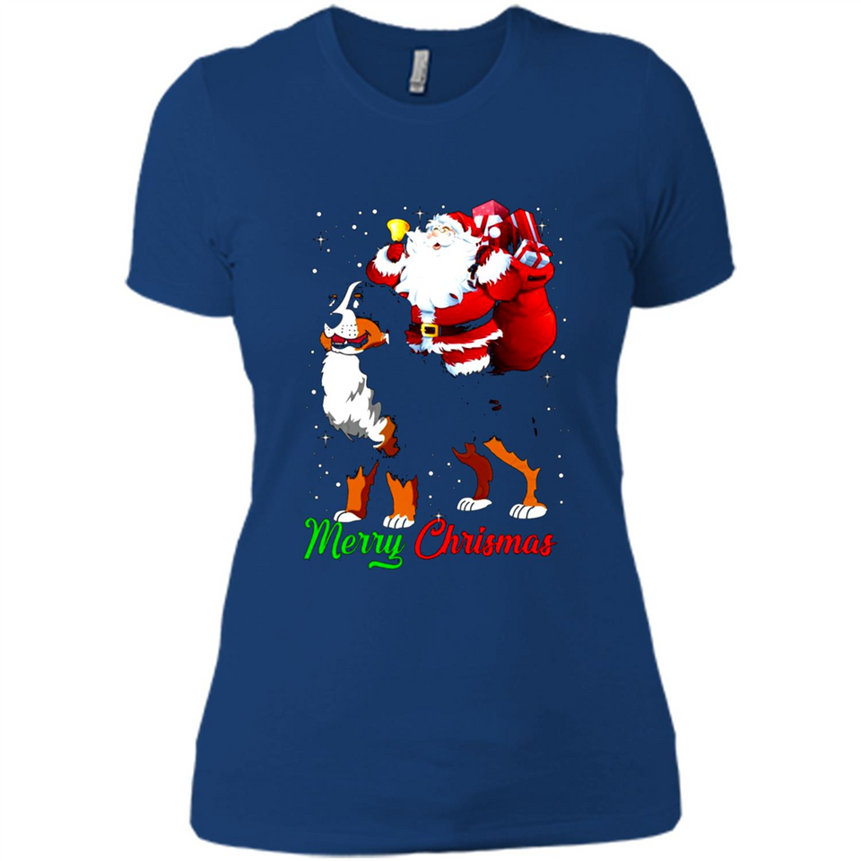 Merry Christmas Santa Claus With Big Dog sweater PINGPONG