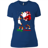 Merry Christmas Santa Claus With Big Dog sweater PINGPONG