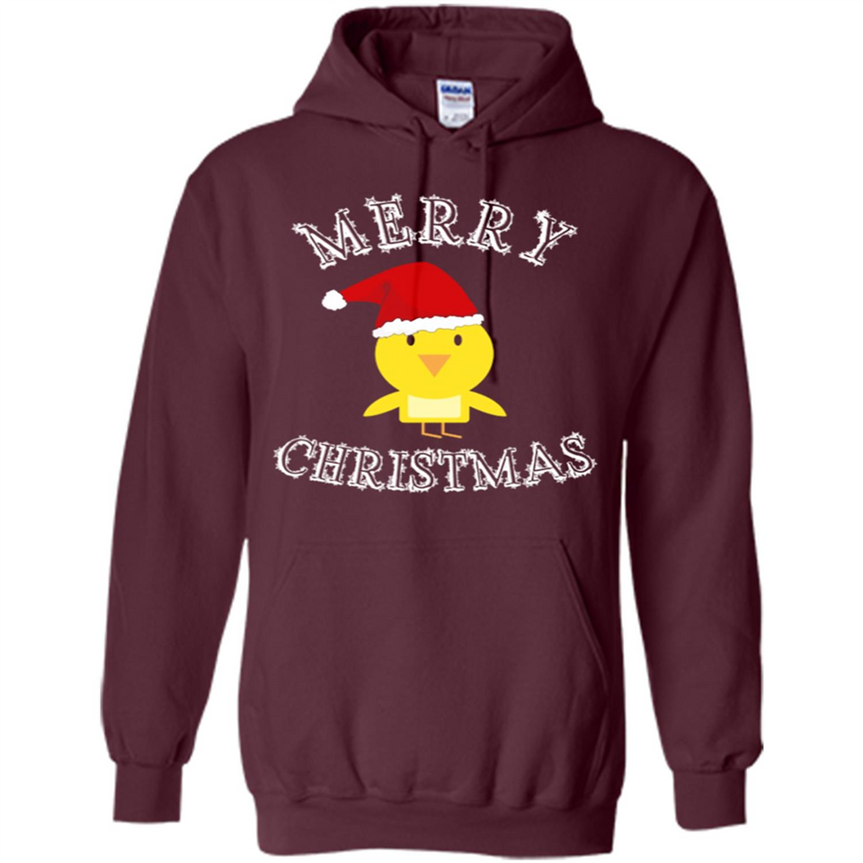 Bird Santa Merry Christmas T-Shirt - Birds Watchers Xmas - Hoodie