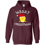Bird Santa Merry Christmas T-Shirt - Birds Watchers Xmas - Hoodie