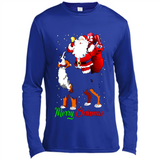 Merry Christmas Santa Claus With Big Dog sweater PINGPONG