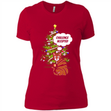 Christmas Tree Cat Long Sleeve Christmas Shirt for Cat Lover - Ladies' Boyfriend T-Shirt