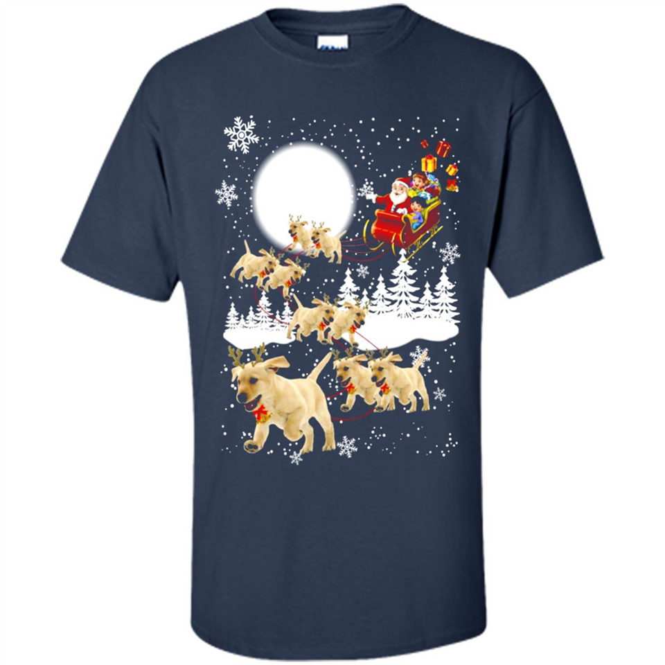 Christmas Santa Golden Retriever Sleigh For Labrador Retriever