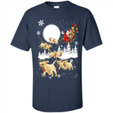 Christmas Santa Golden Retriever Sleigh For Labrador Retriever