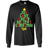 Joy Love Cheer Believe Christmas Tree