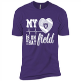 Oakland Raiders Football My Heart is on that Field - Premium Short Sleeve T-Shirt