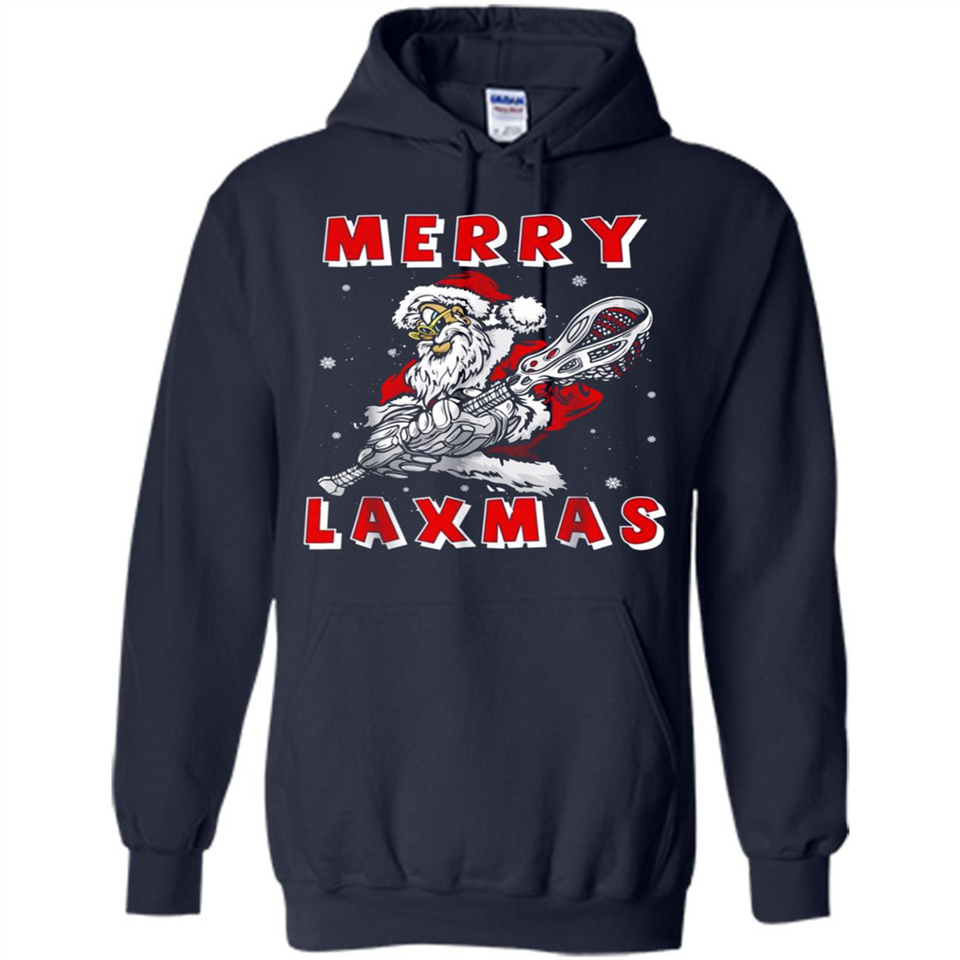 Lacrosse Merry Laxmas Santa - Hoodie