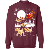 Christmas Santa Golden Retriever Sleigh For Labrador Retriever