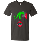 GRINCH HAND HOLDING FLORIDA GATORS GLITTER CHRISTMAS PINGPONG